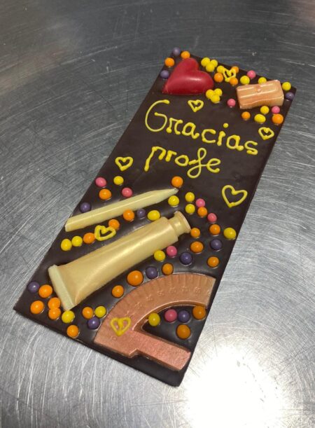 Chocomensaje gracias profe