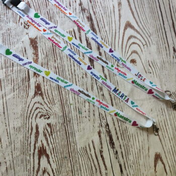 Lanyard palabras profe personalizado