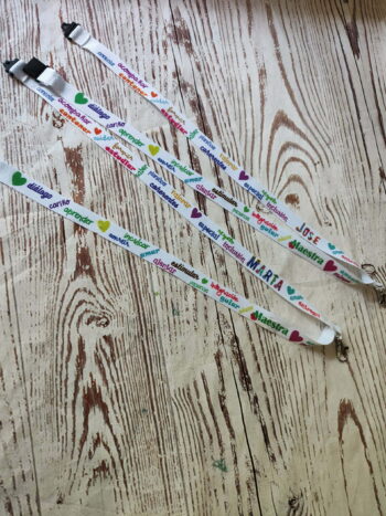 Lanyard palabras profe personalizado