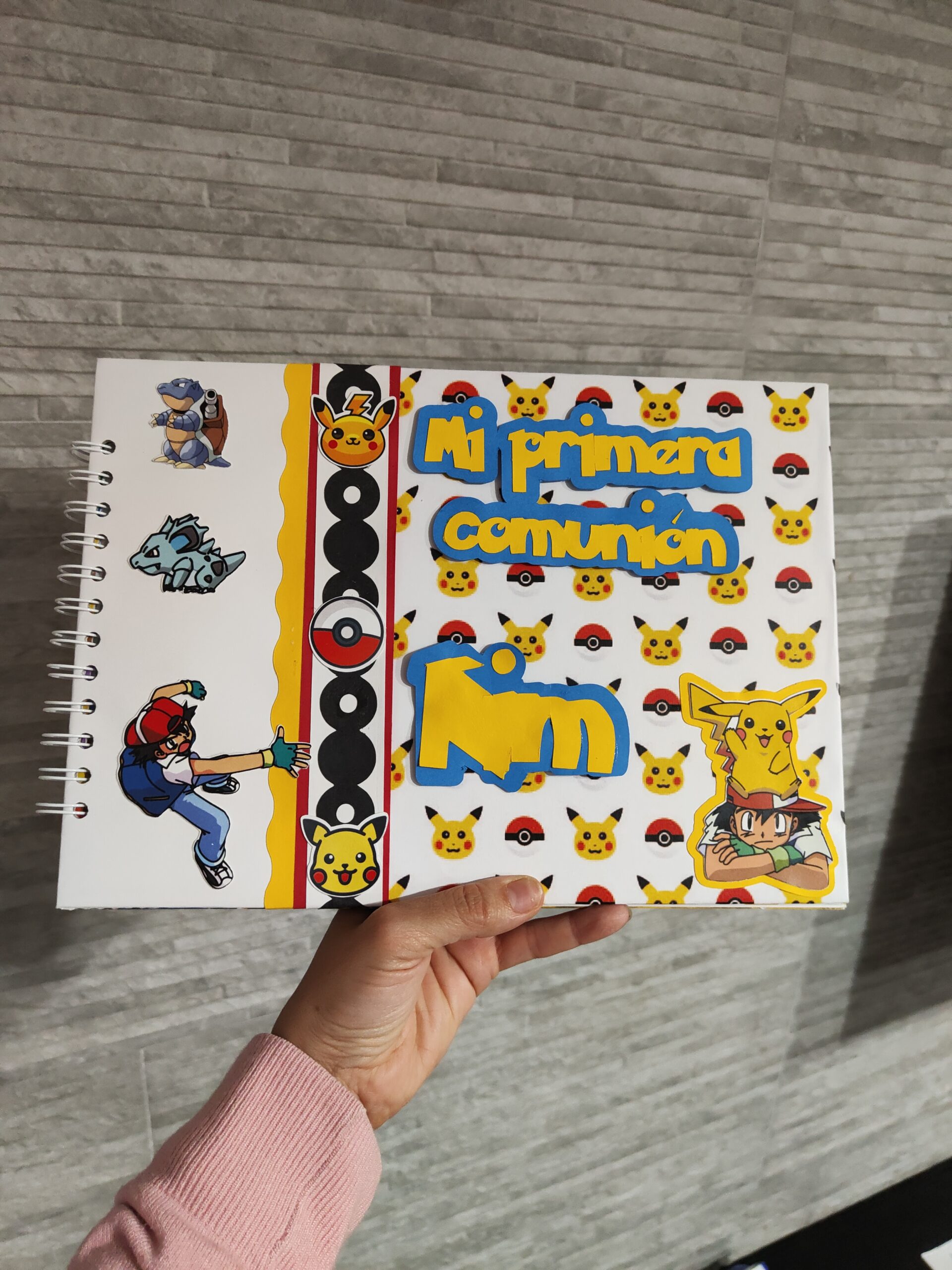 Libro de firmas comunión Pokemon Libro de firmas comunión Pokemon