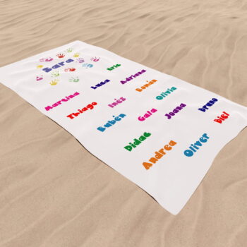 Toalla mis pequeños alumnos personalizada