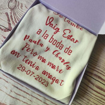 Body personalizado "Yo también estuve en la boda..."