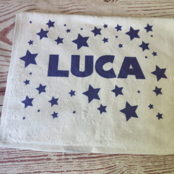 Toalla de mano personalizada modelo estrellas