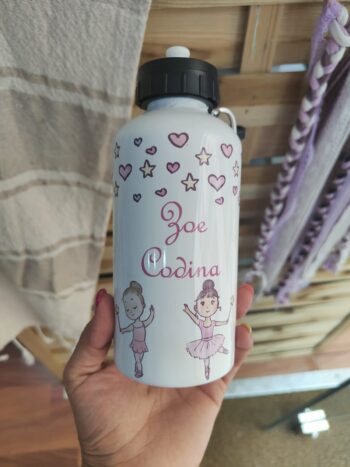 Botella de aluminio "Pequeña bailarina"  personalizable