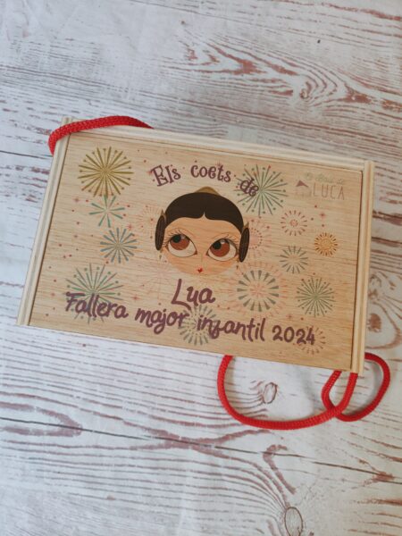 Caja cohetes, personalizada grande Xiqueta meua