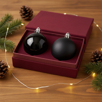 Bola de Navidad personalizada Negra