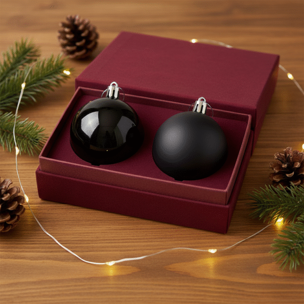 Bola de Navidad personalizada Negra