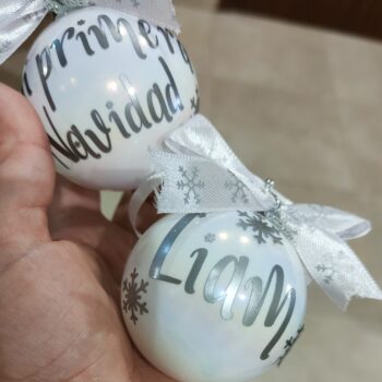Bola de Navidad personalizada BLANCO