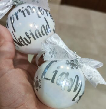 Bola de Navidad personalizada BLANCO