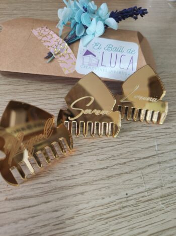 Sujeta pañuelos fallero peineta metacrilato