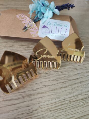 Sujeta pañuelos fallero peineta metacrilato