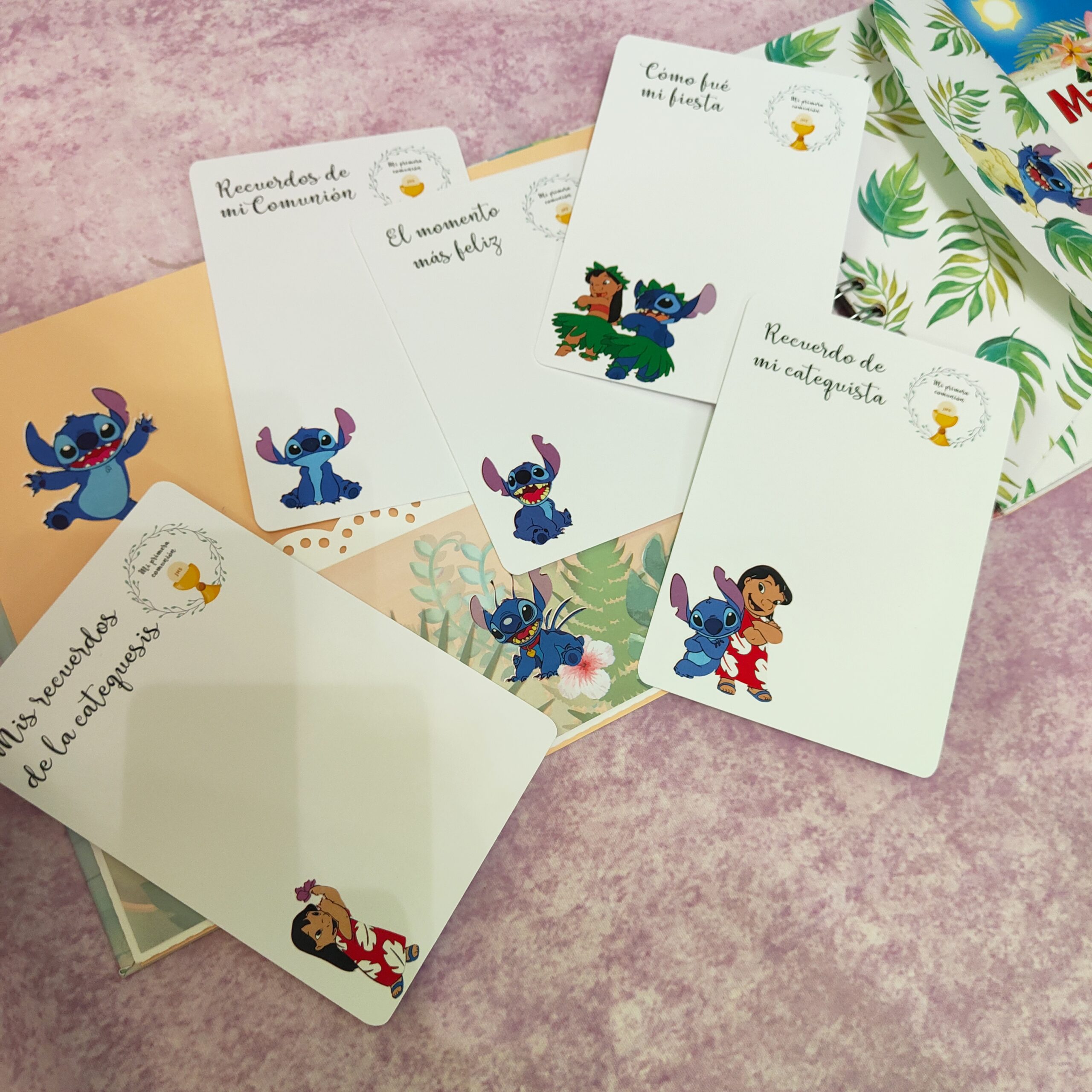 Tarjetas Libro firmas Lilo y Stich Tarjetas Libro firmas Lilo y Stich