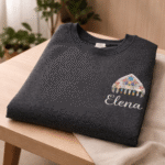 Sudadera peineta tela fallera personalizada